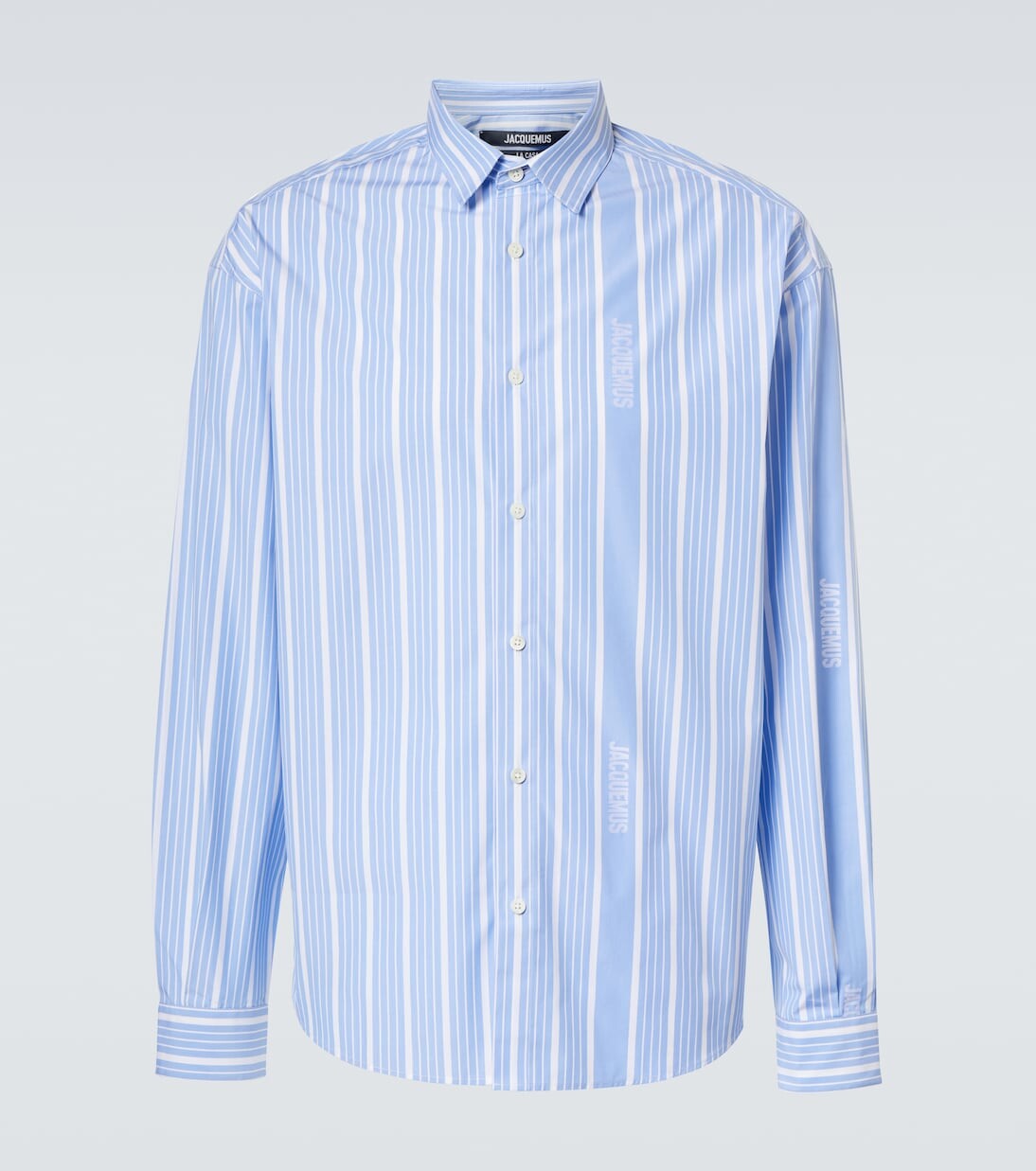 

Полосатая хлопковая рубашка La Chemise Simon Jacquemus, цвет jacquard business big log