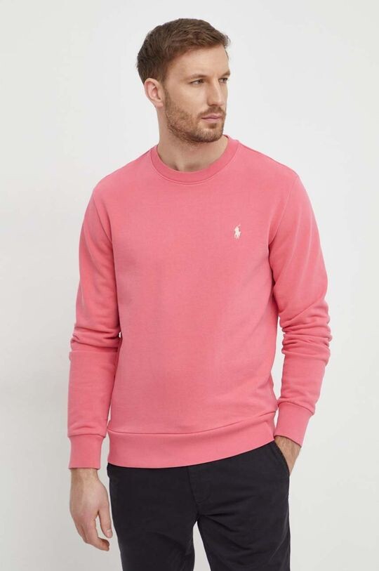 

Хлопковая толстовка Polo Ralph Lauren, розовый