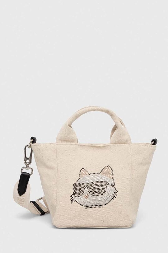 

Хлопковая сумочка Karl Lagerfeld, бежевый