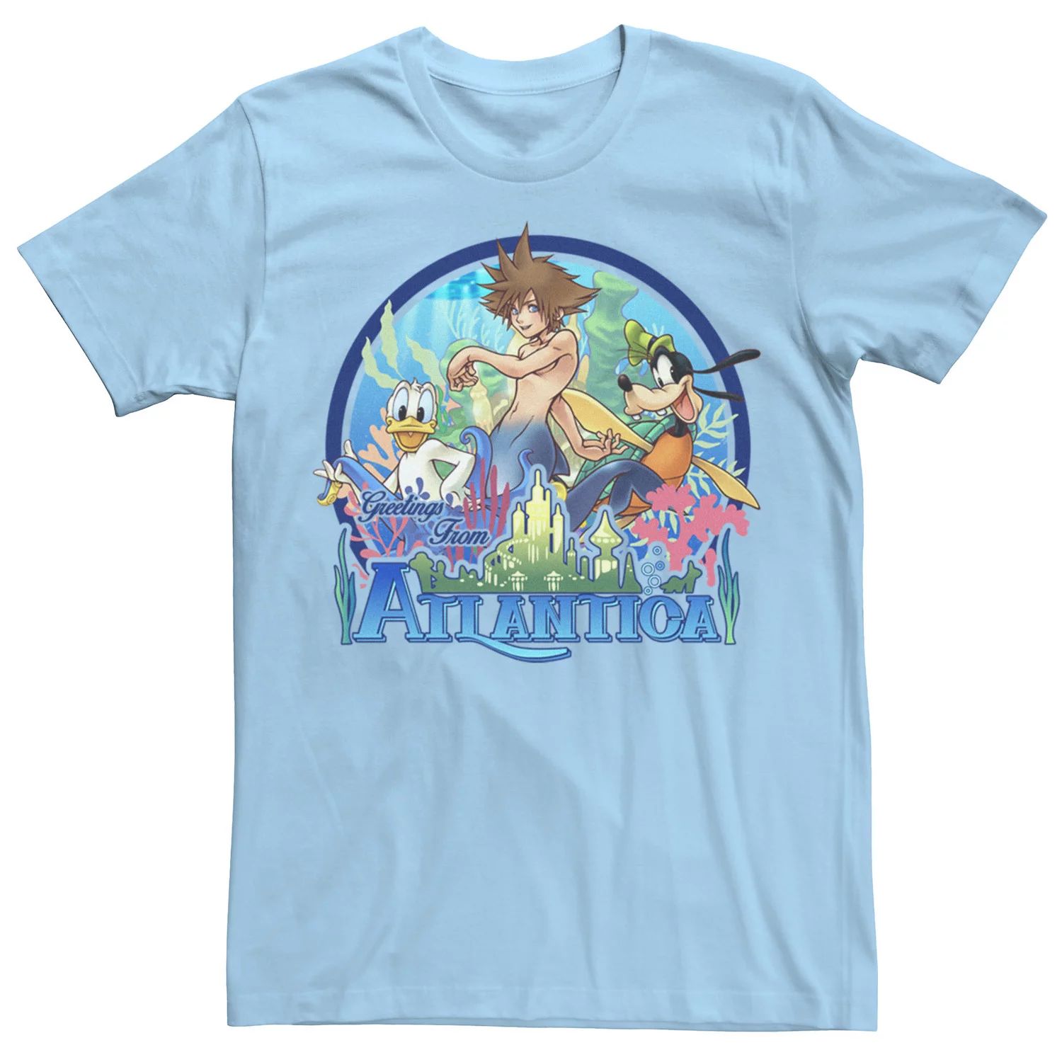 Мужская футболка Kingdom Hearts Atlantica World Licensed Character