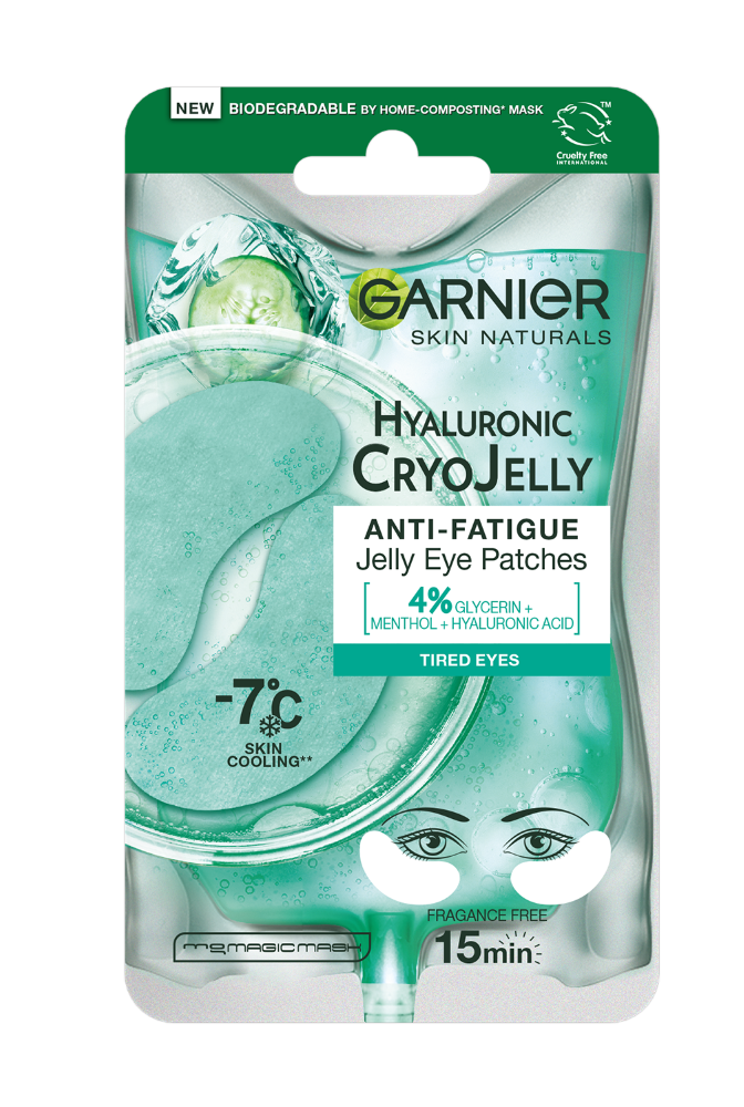 цена Увлажняющая гелевая маска для глаз Garnier Hyaluronic Cryo Jelly, 5 гр