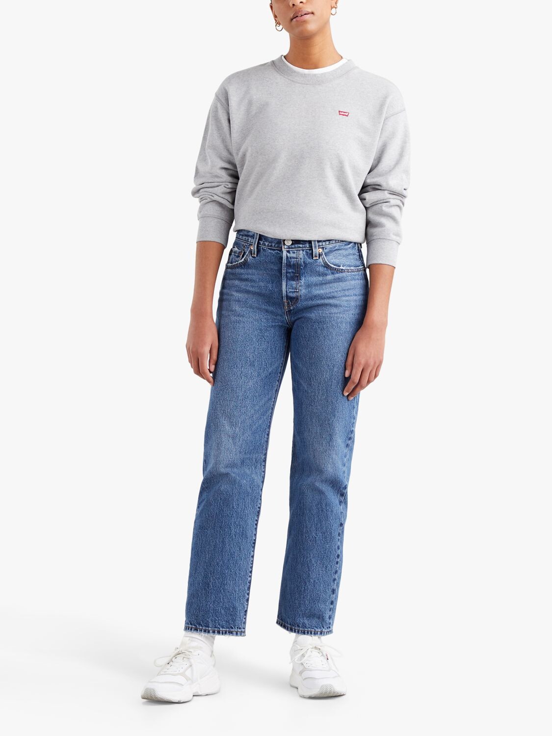 

Джемпер стандартного кроя с круглым вырезом Levi's, звездная хизер грей