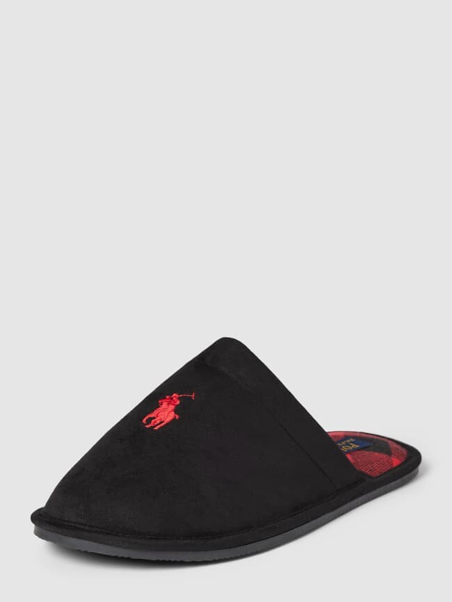 

Тапочки с пришивной этикеткой модель "KLARENCE" Polo Ralph Lauren, черный