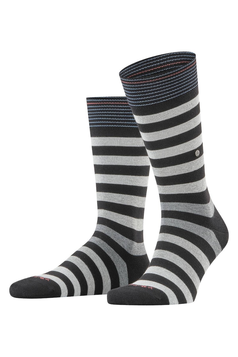 Полосатые длинные носки Burlington, черный спортивные носки 1 пара практичные эластичные не скатывающиеся полосатые геометрические длинные термоноски для улицы