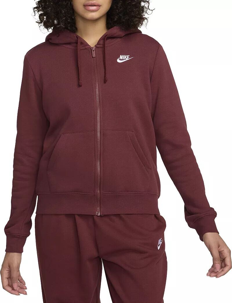 

Женская флисовая худи с молнией во всю длину Nike Sportswear Club