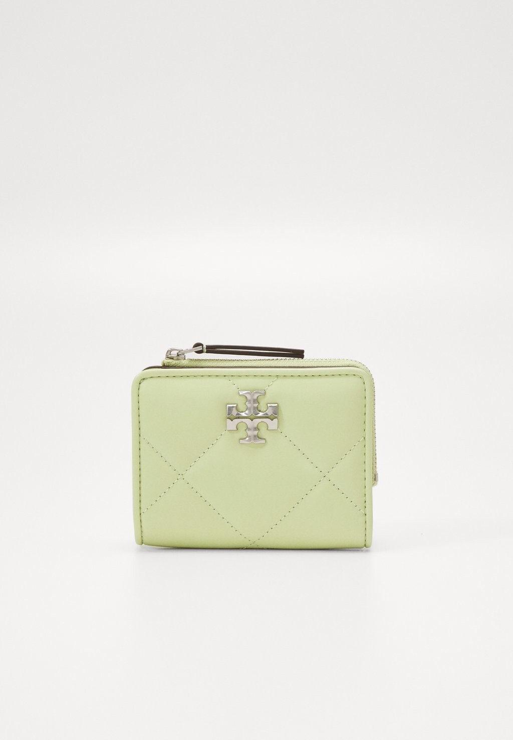 

Кошелек KIRA CHEVRON QUILT BI FOLD WALLET Tory Burch, зеленый