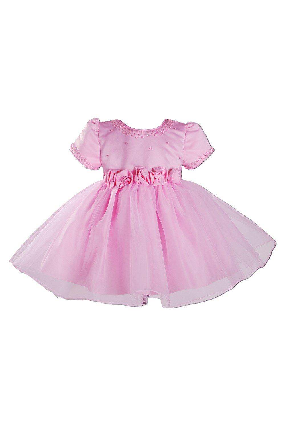Вечернее платье с пайетками Cinda, розовый брошь орден с кристаллами и искусственным жемчугом
