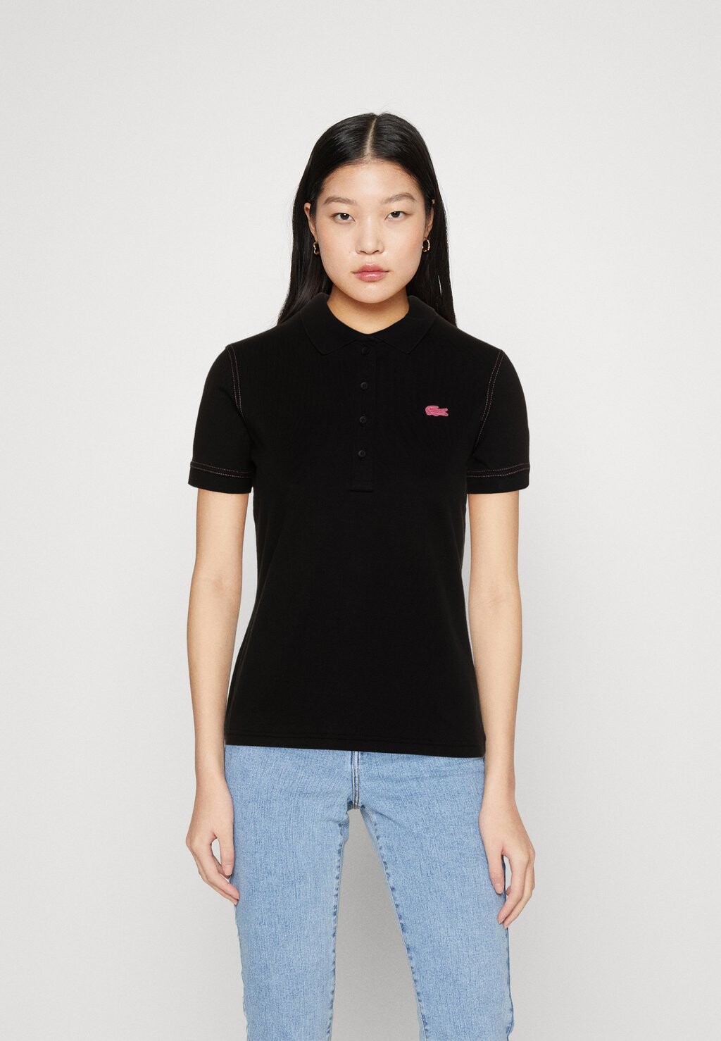 

Рубашка поло Lacoste, черный