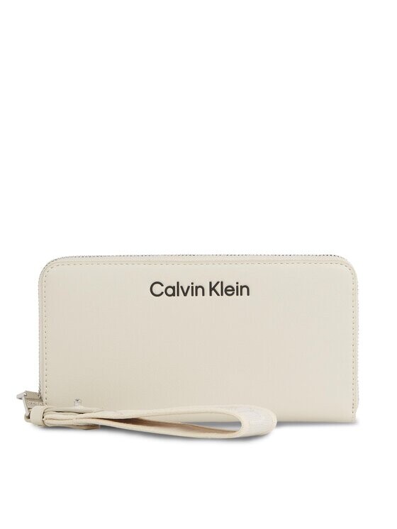 

Большой женский кошелек Calvin Klein, бежевый