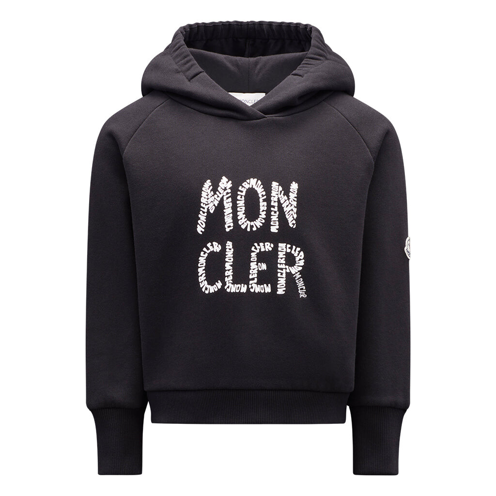 

Толстовка с логотипом для девочек Moncler, черный