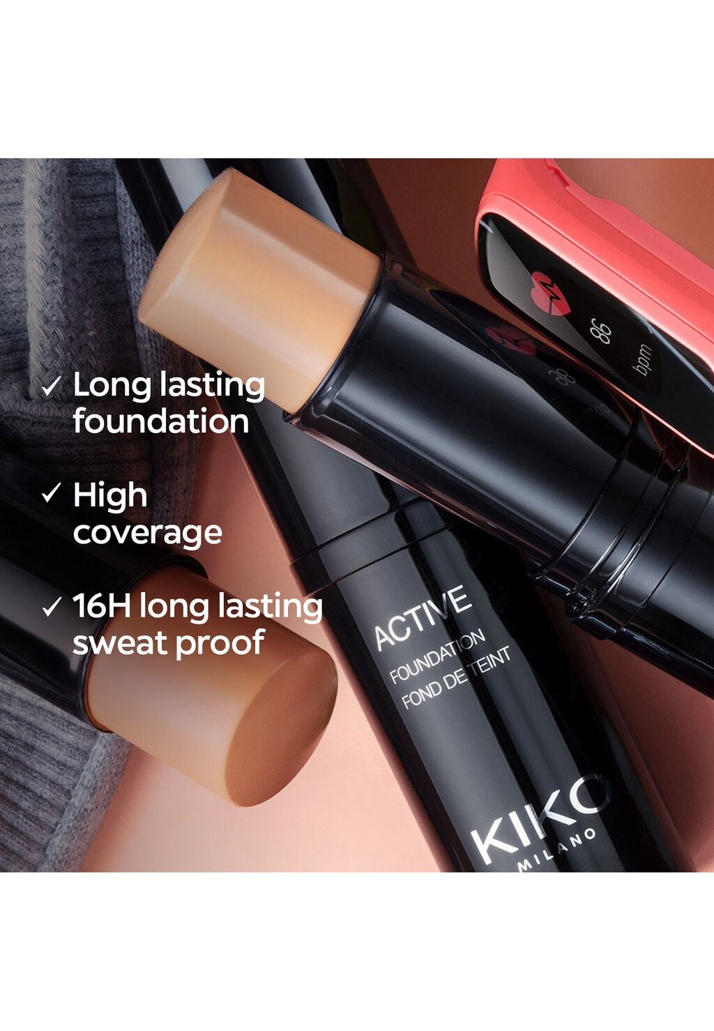 

Тональное средство ACTIVE FOUNDATION KIKO Milano, цвет Rose