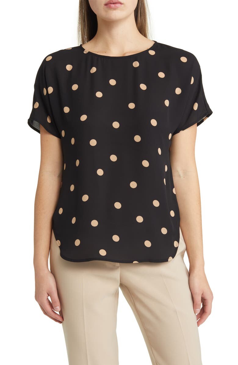 

Блуза в горошек ANNE KLEIN