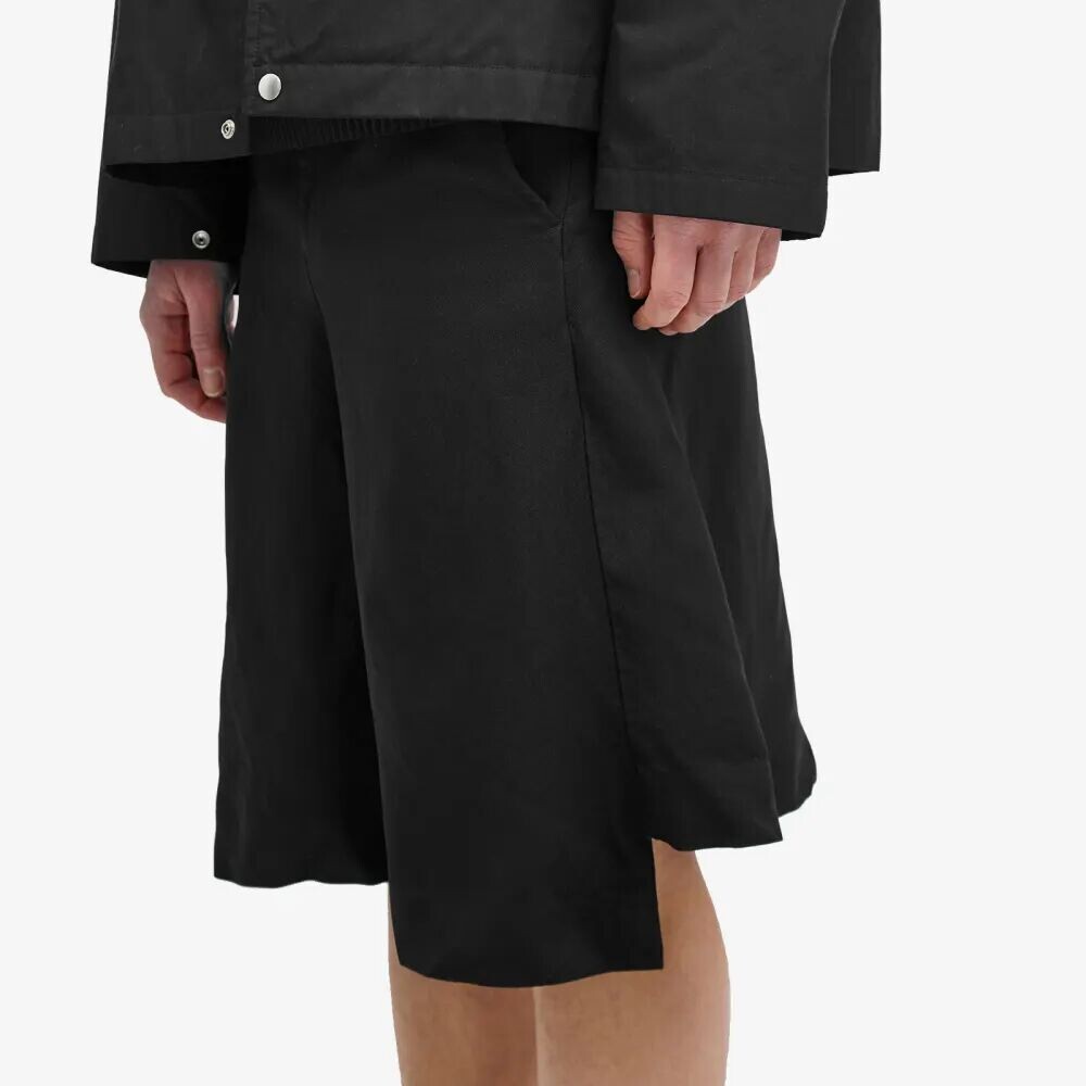 

Короткие шорты из габардина со складками Comme des Garçons, черный