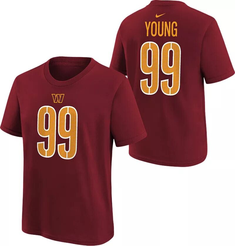 

Красная футболка Nike Youth Washington Commanders Chase Young #99
