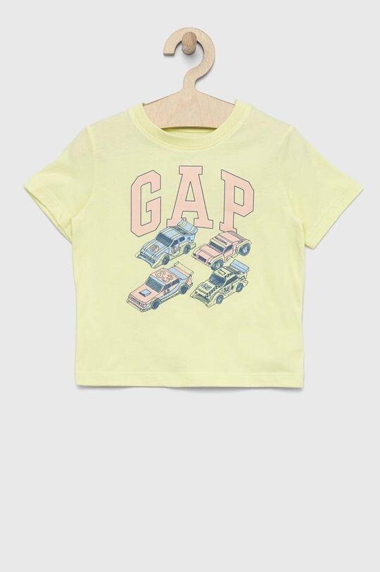 

Хлопковая футболка для детей Gap, желтый