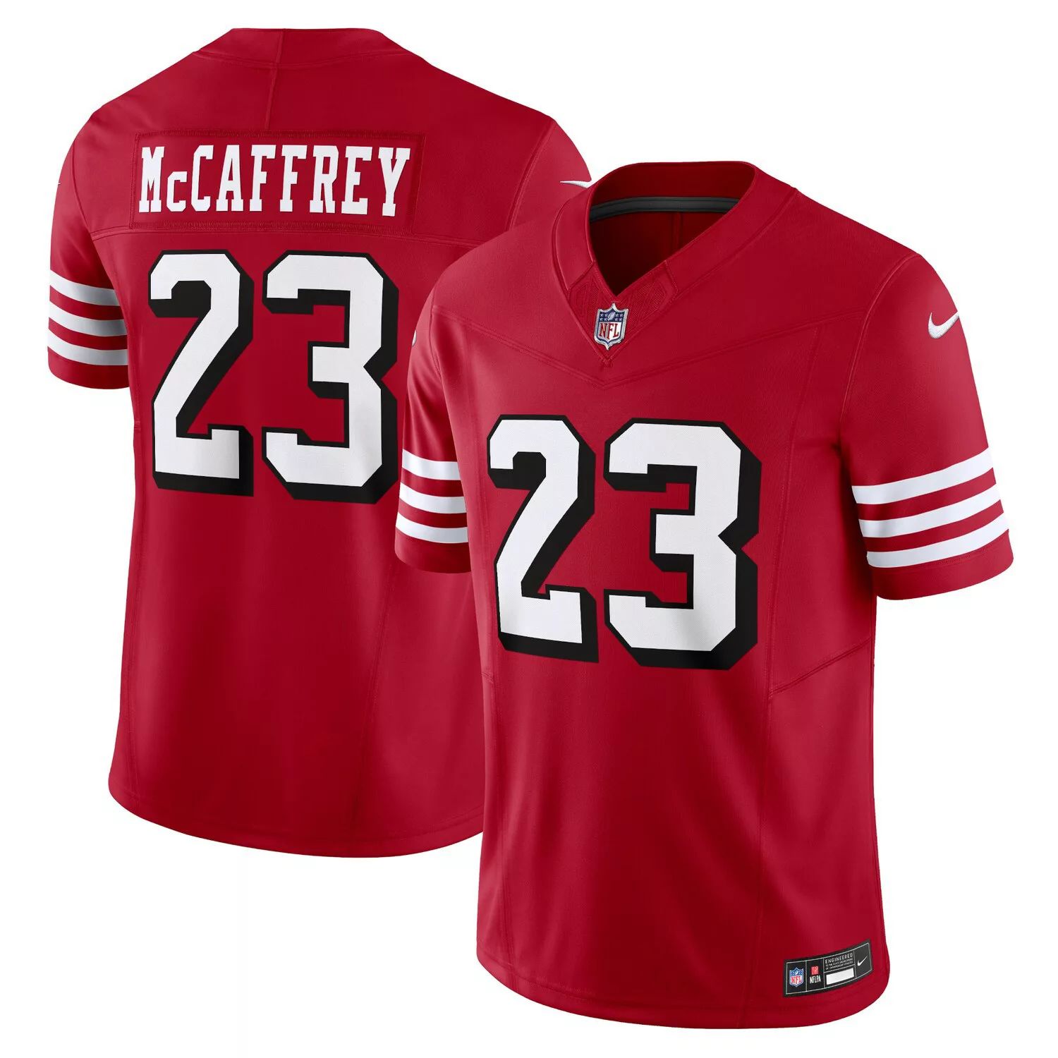 

Мужское джерси Christian McCaffrey Scarlet San Francisco 49ers Alternate Vapor FUSE Limited Nike