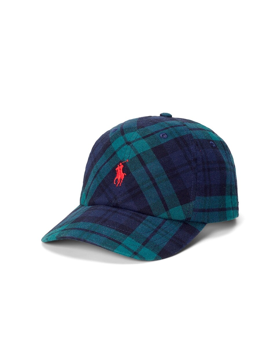 

Мужская кепка из шерсти в клетку. Polo Ralph Lauren, черный