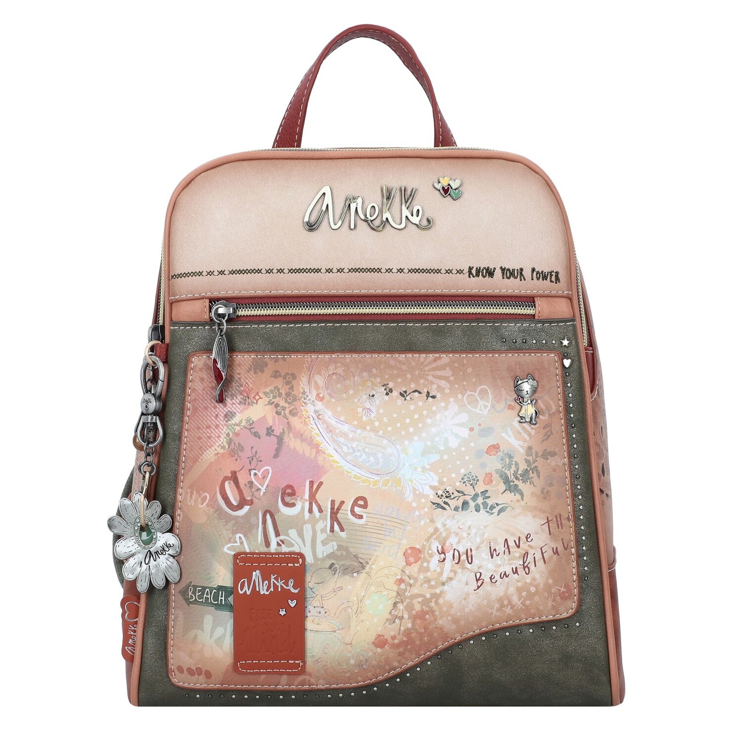 

Рюкзак Anekke Flower City 33 cm, разноцветный