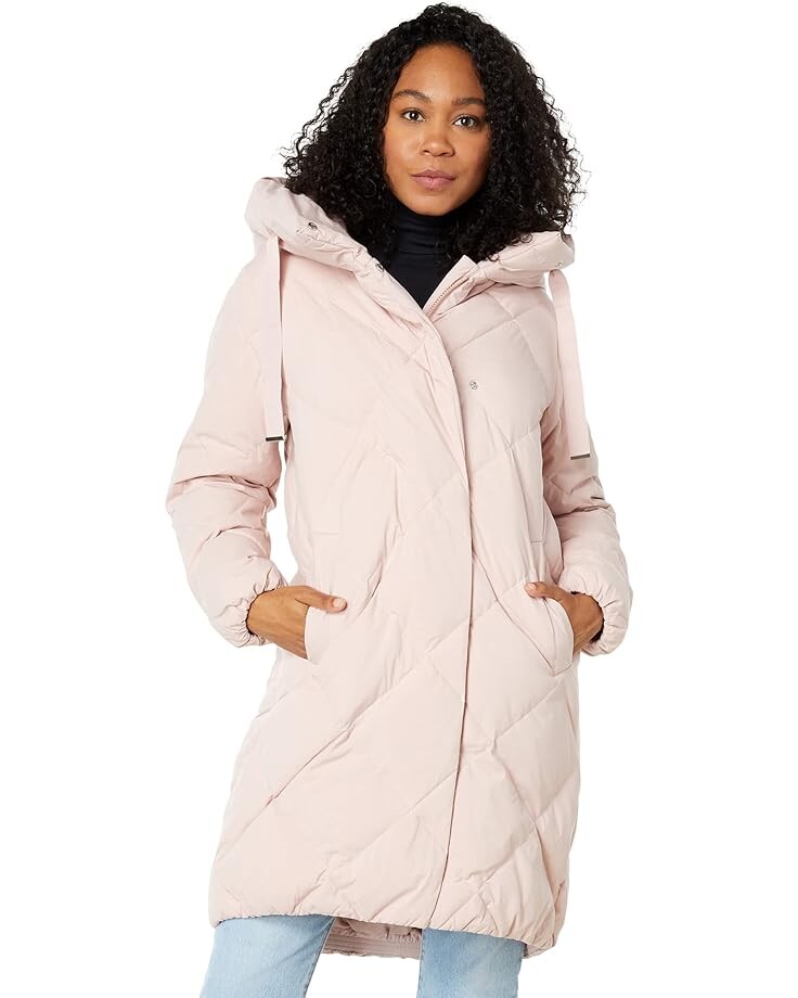 Пуховик Sanctuary Hooded Down Long, цвет Cloud Pink пуховик sanctuary hooded down puffer черный