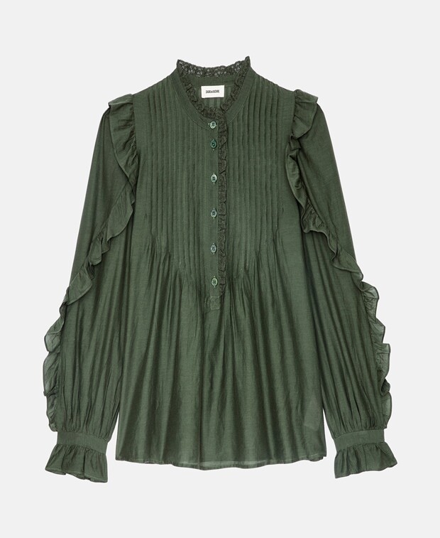 

Рубашка блузка Zadig&Voltaire, хаки