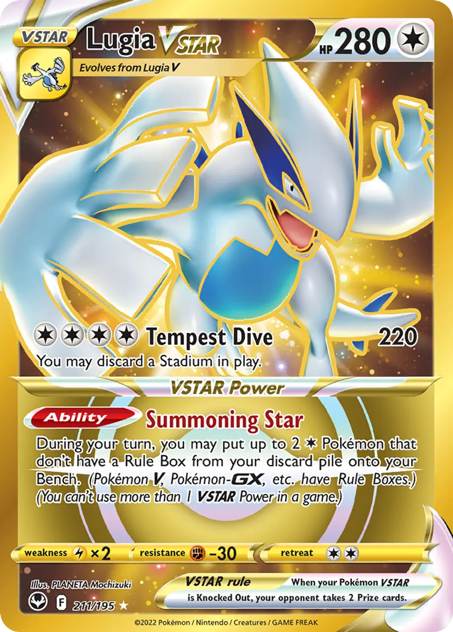 

Карточная игра Lugia VSTAR 211/195 - Silver Tempest Holofoil