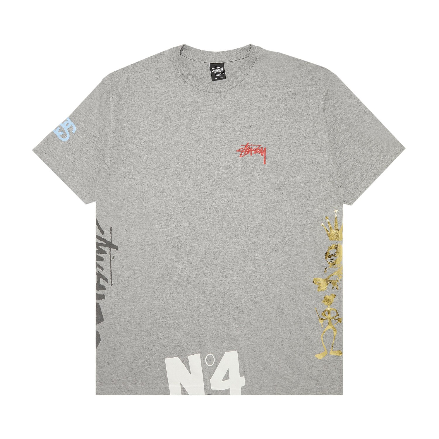 

Футболка Stussy Script Grey Heather