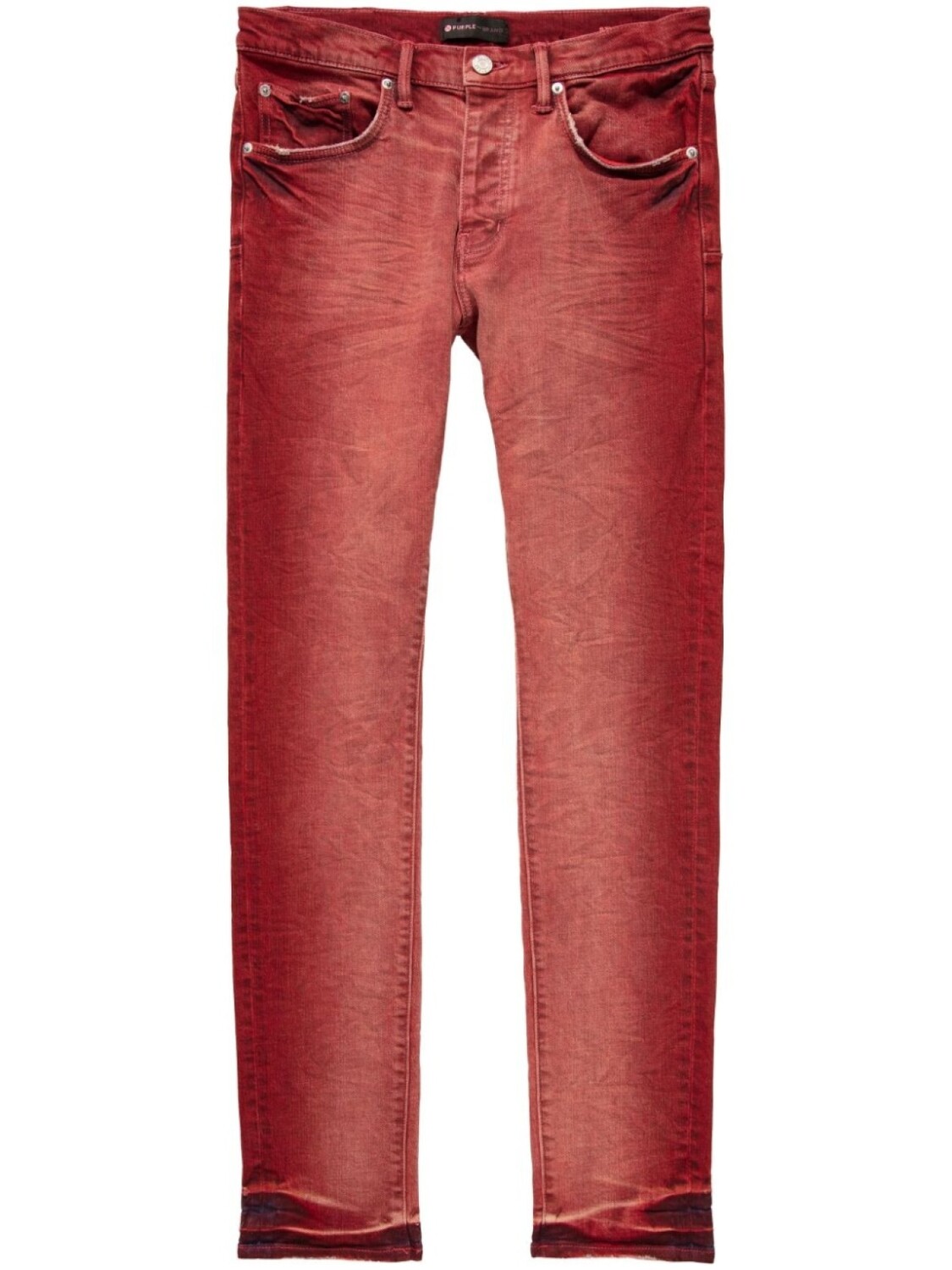 

Purple Brand джинсы скинни с эффектом потертости, красный