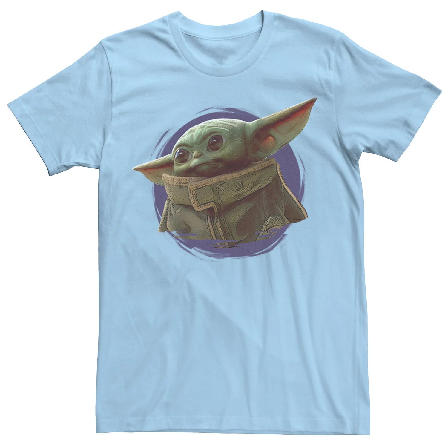 цена Мужская футболка с мячом «Звездные войны», «Мандалорец», «Дитя» и «Малышка Йода» Star Wars, светло-синий
