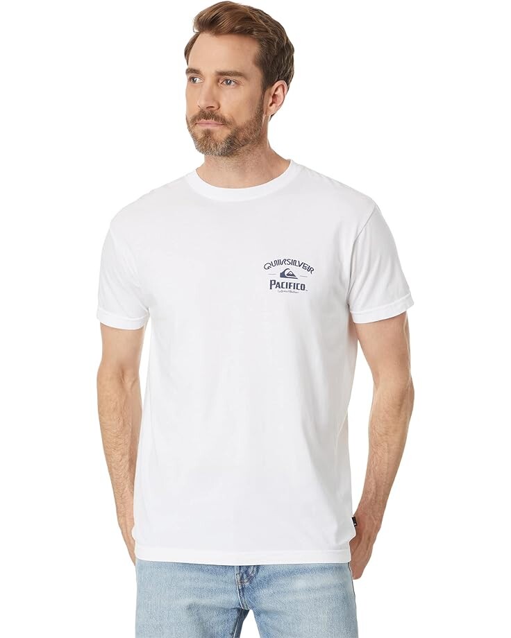 

Футболка Quiksilver Pacifico Straight Shooter Short Sleeve Tee, белый