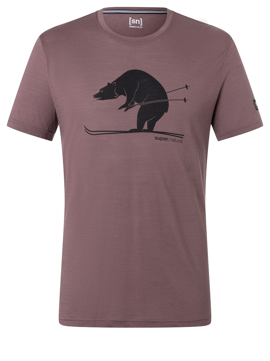 

Рубашка super.natural Merino T Shirt, красный