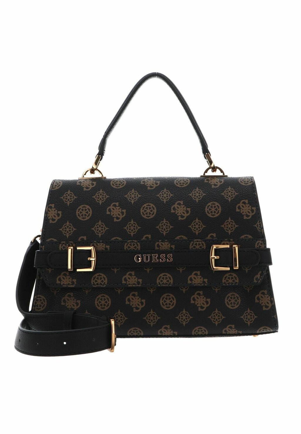 

Сумка Sestri Logo Top Handle Flap Guess, цвет mocha logo