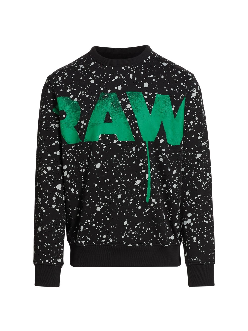 

Толстовка с логотипом и принтом брызг G-Star RAW, черный