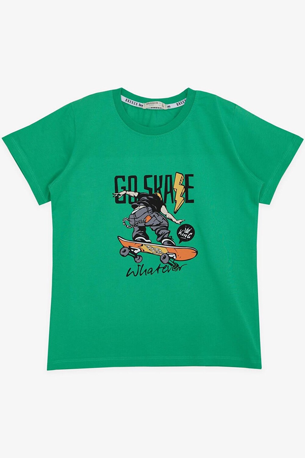 

Футболка для мальчика Cool Skater, зеленая (8–14 лет) Breeze, Зеленый