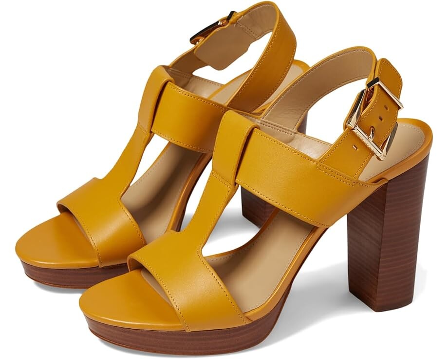

Туфли MICHAEL Michael Kors Becker T Strap, золотой, Желтый