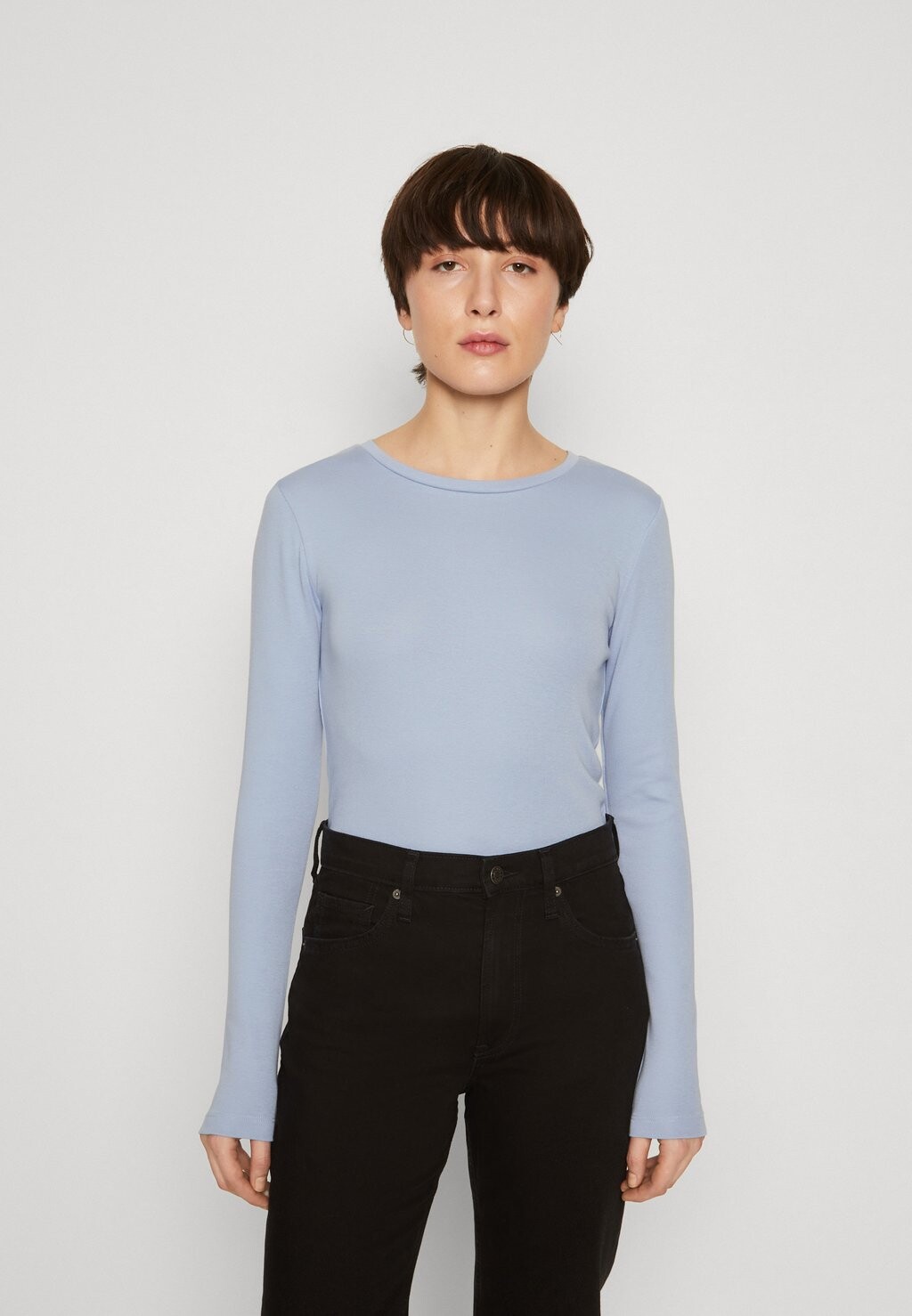 

Футболка с длинным рукавом Crew GAP, цвет distant blue