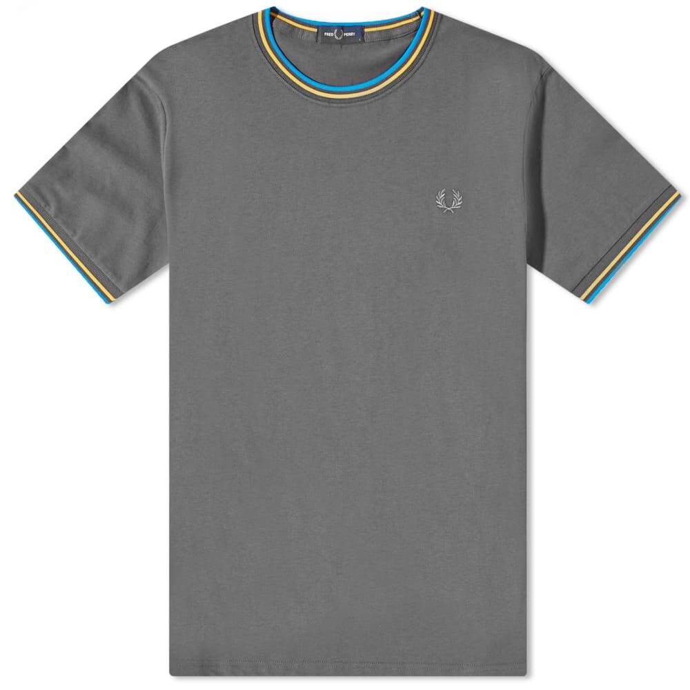

Футболка Fred Perry с двойным вырезом, мультиколор