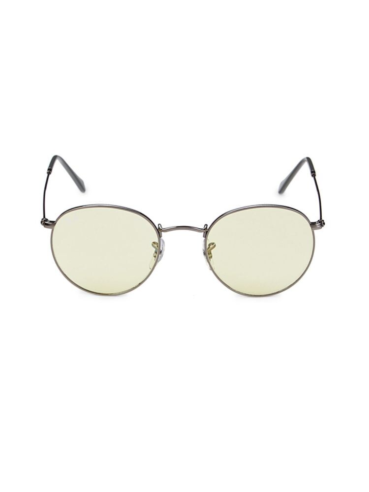 

Круглые однотонные солнцезащитные очки Evolve 50MM Ray-Ban, желтый