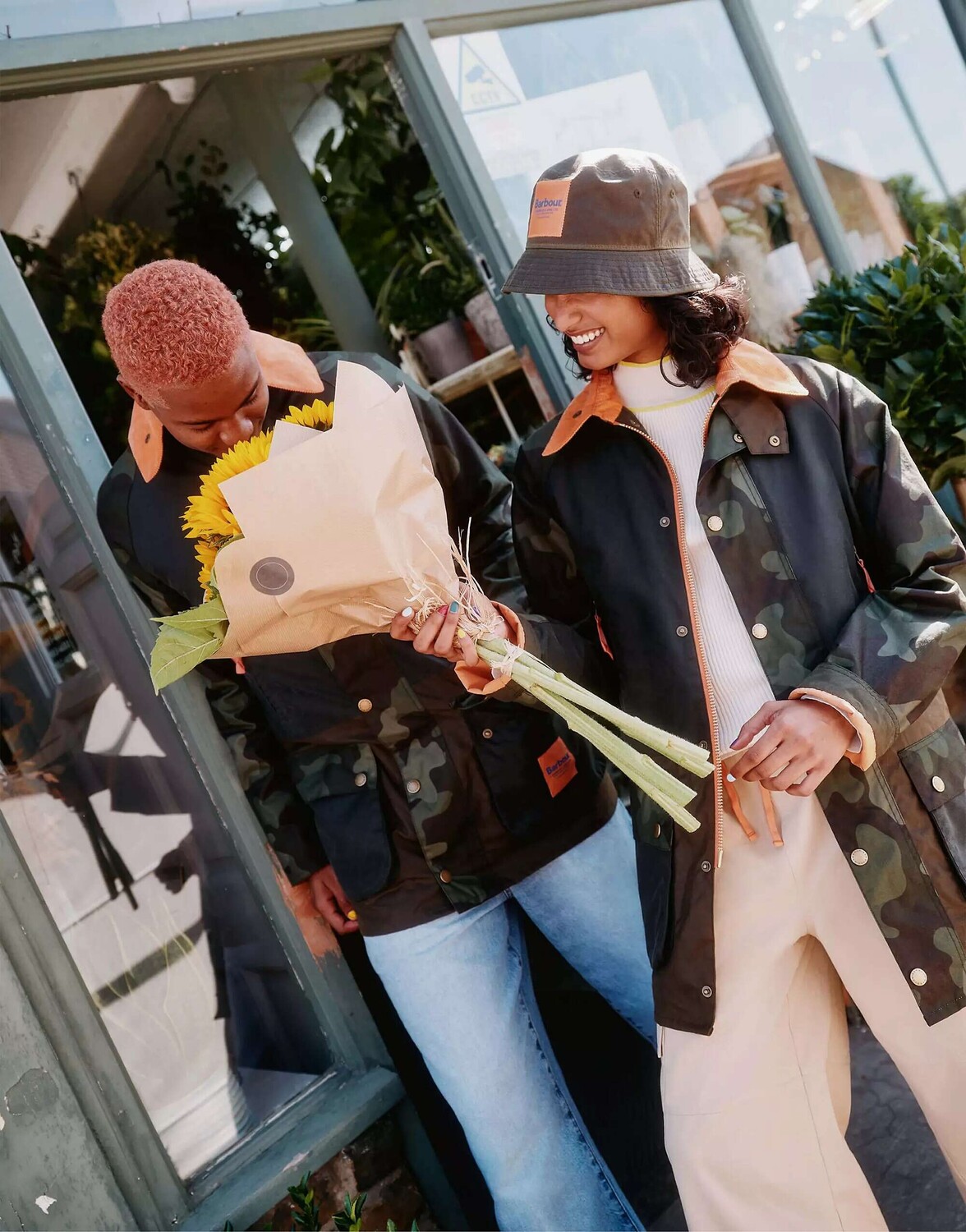 Эксклюзивная вощеная куртка унисекс оливкового камуфляжа Barbour x ASOS –  купить с доставкой из-за рубежа через платформу «CDEK.Shopping»