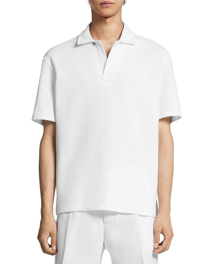 

Поло с коротким рукавом из чистого хлопка Zegna