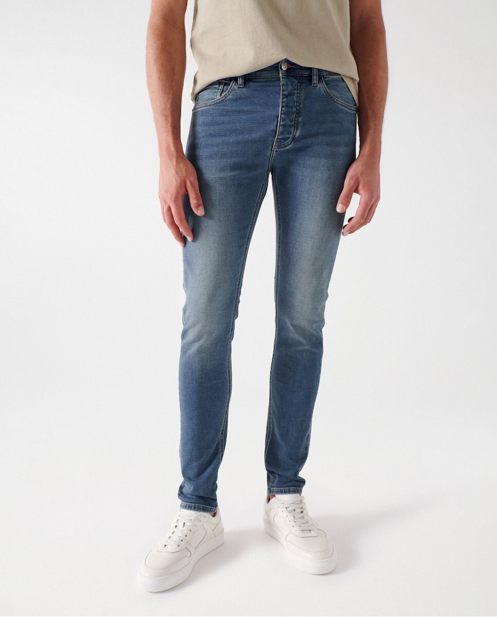 

Мужские джинсы скинни средней стирки Salsa Jeans, синий