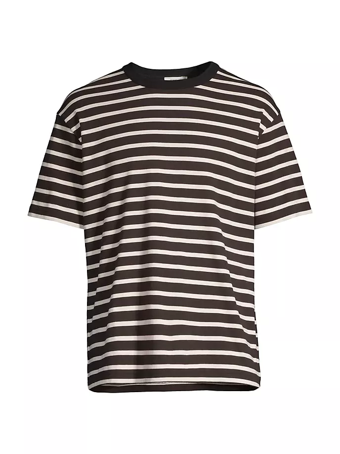 Полосатая футболка с круглым вырезом Closed, черный