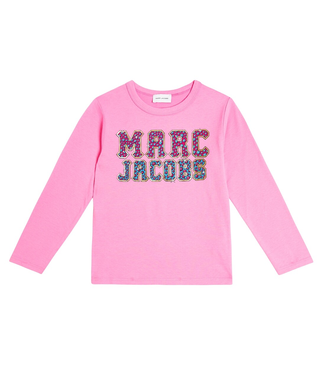 

Топ из хлопкового джерси с логотипом Marc Jacobs, розовый