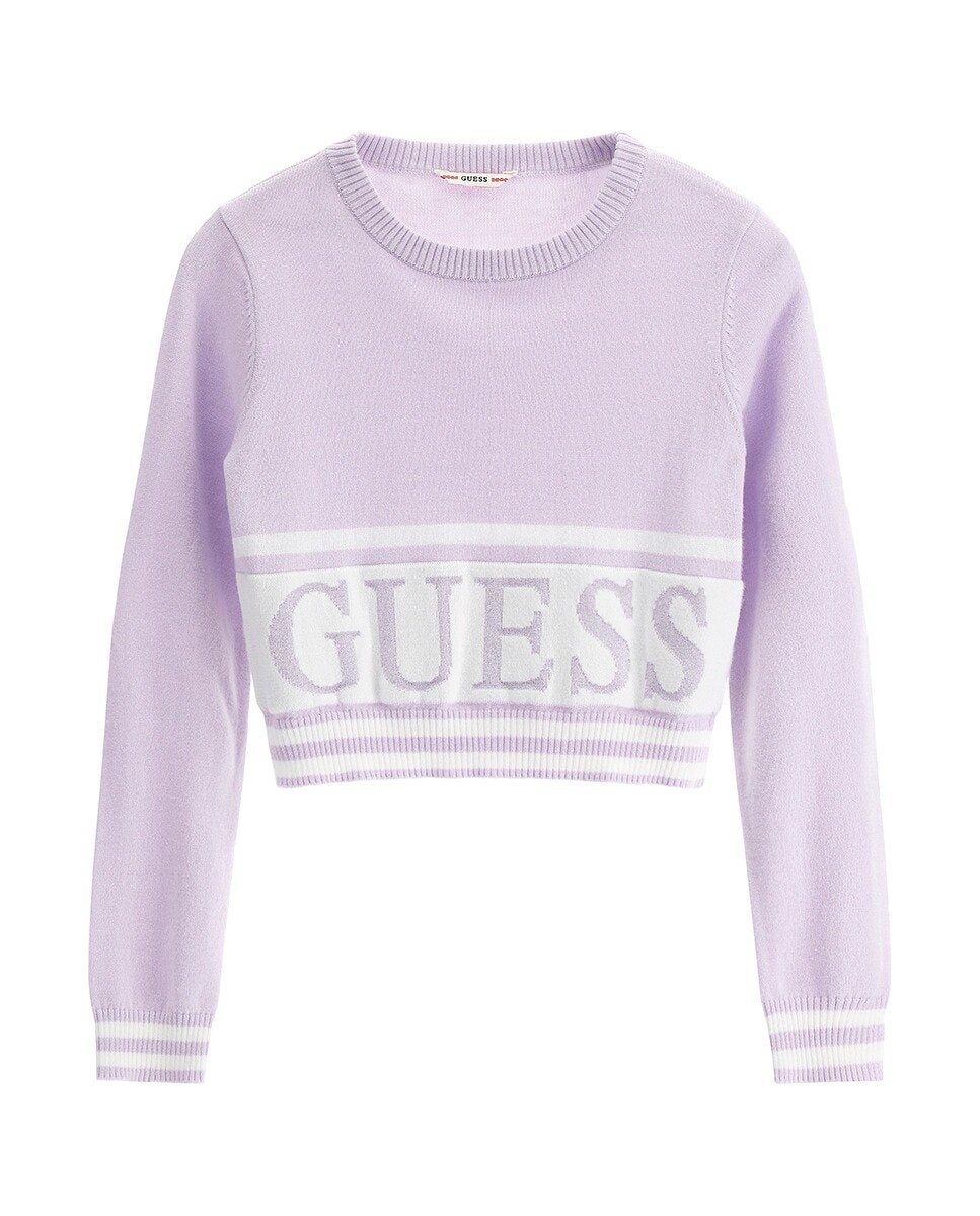 

Укороченный свитер Guess Guess, сиреневый