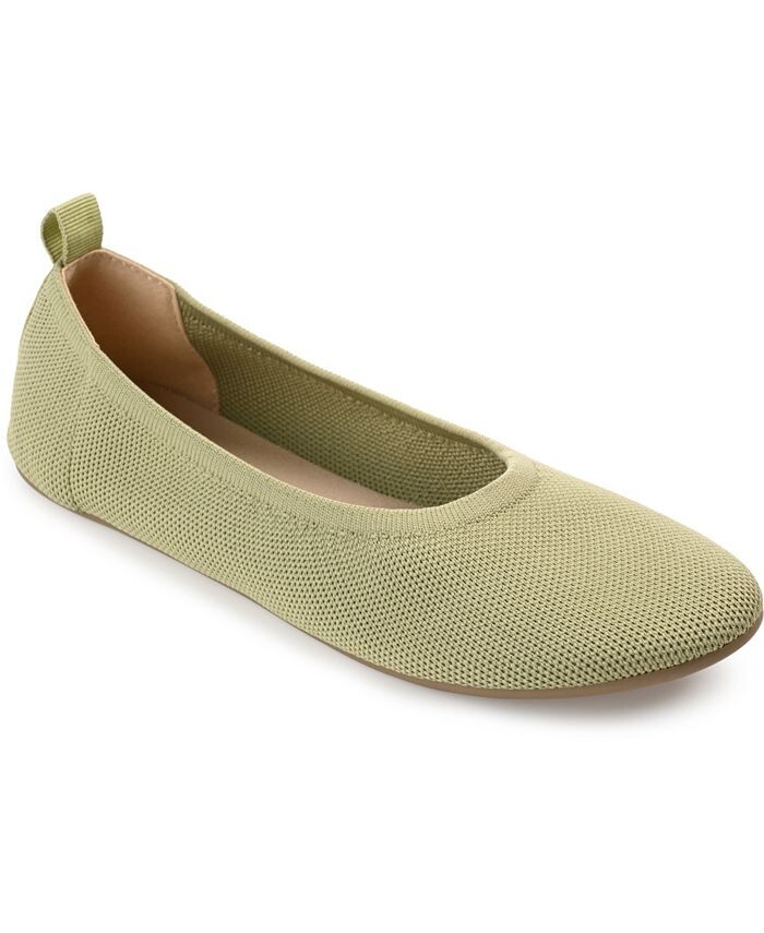 

Женские трикотажные балетки из джерси Journee Collection, зеленый