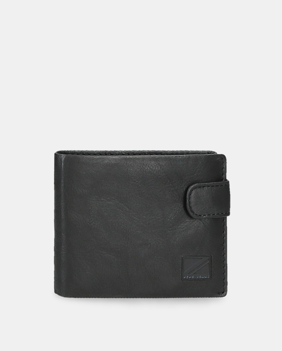 Черный кошелек Chief с застежкой-кнопкой Pepe Jeans, черный кошелек на кнопке цвет черный