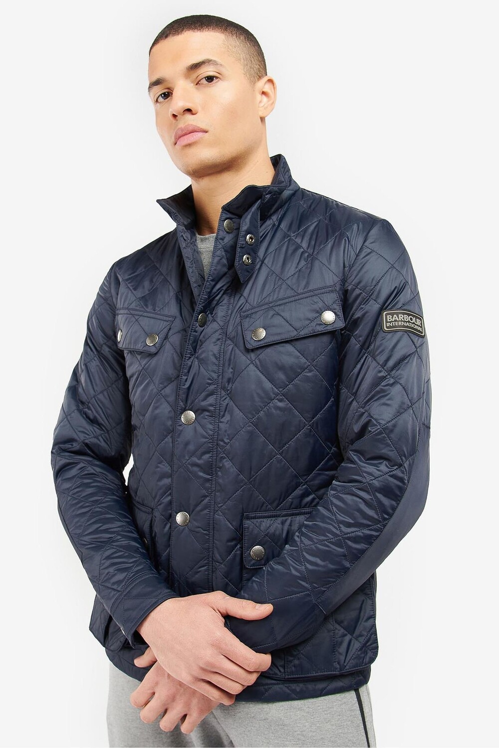 

Синяя стеганая куртка Ariel Tourer Barbour International, синий