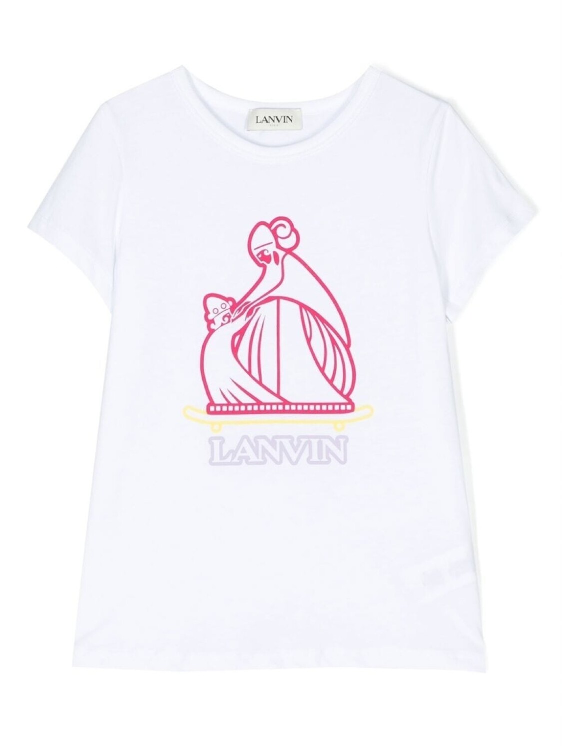 

Lanvin Enfant футболка с принтом Mother & Child, белый