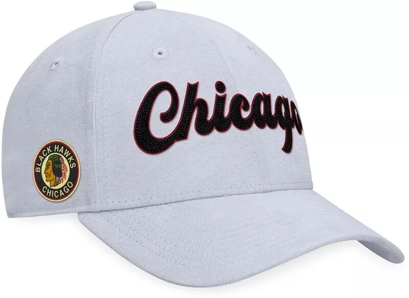 

Винтажная замшевая серая кепка NHL Chicago Blackhawks Snapback