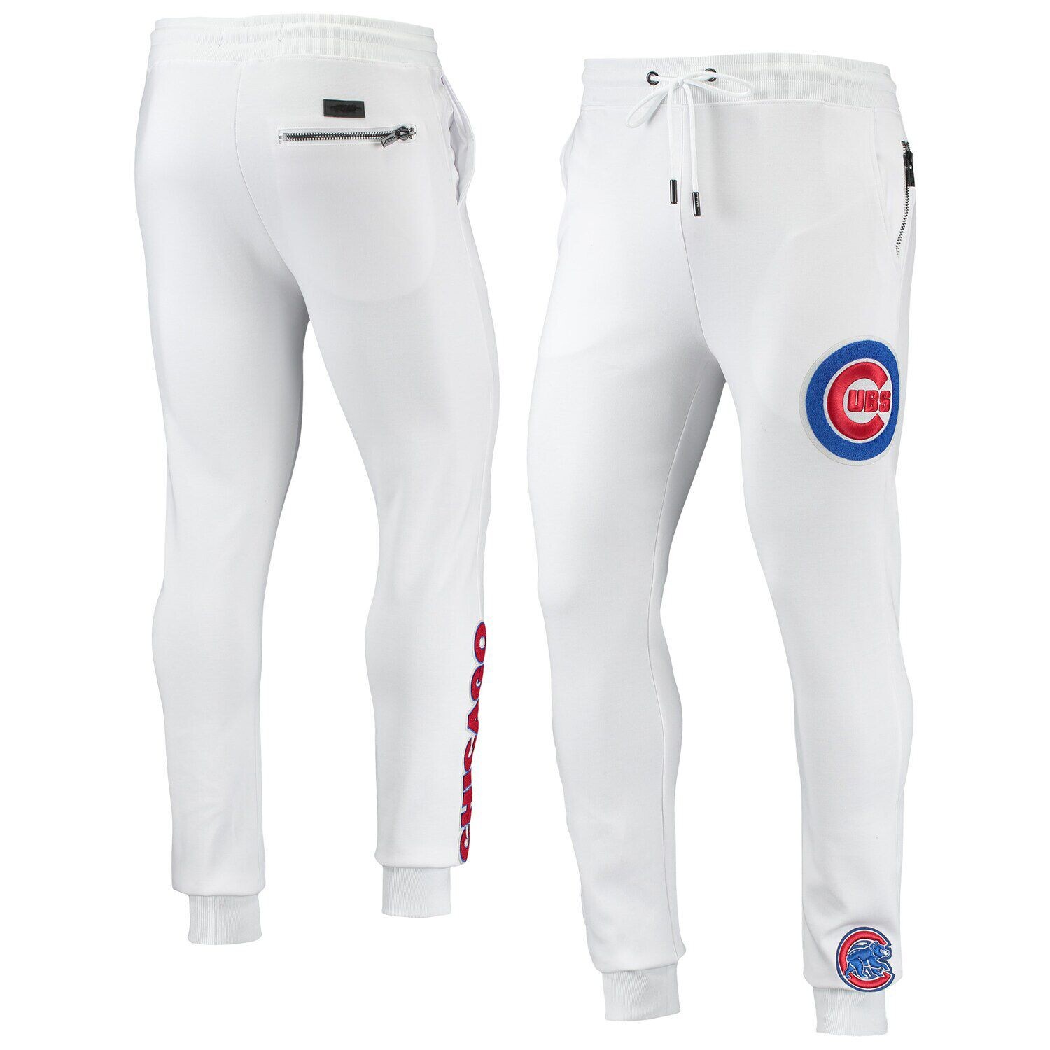 

Мужские спортивные брюки Pro Standard белого цвета с логотипом команды Chicago Cubs, Белый