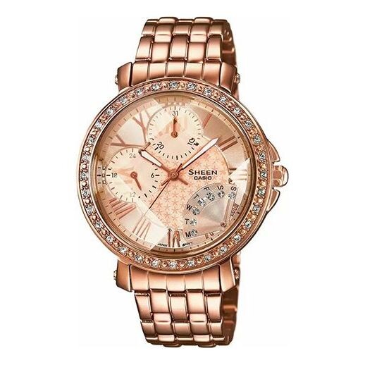 

Часы CASIO SHEENSeries es Rose-Golden Rose Gold Analog, розовый